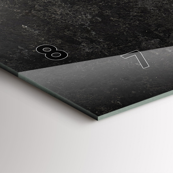 Ceas orizontale de perete din sticlă Inimă făcută din ardei