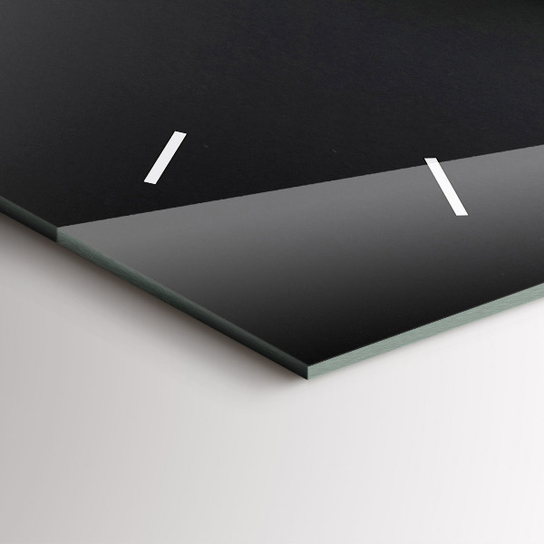 Ceas orizontale de perete din sticlă O ceașcă de cafea