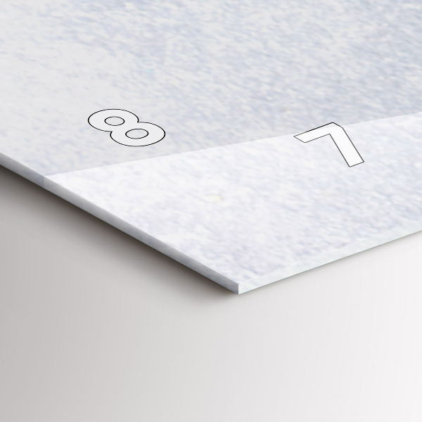 Ceas orizontale de perete din sticlă O bucată de tort