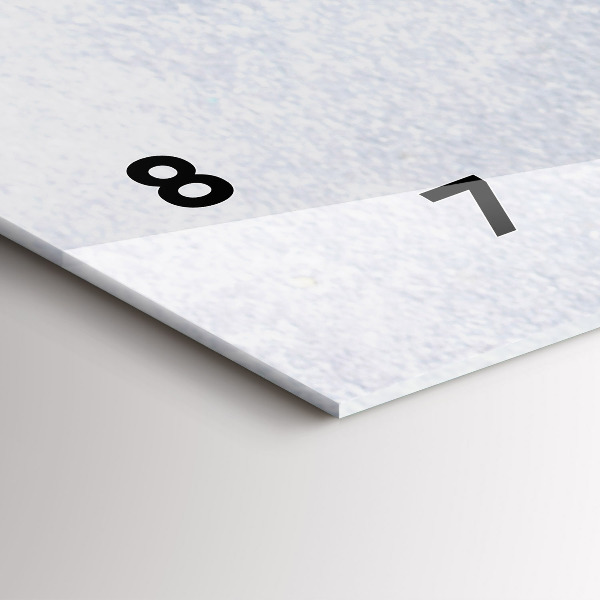 Ceas orizontale de perete din sticlă O bucată de tort