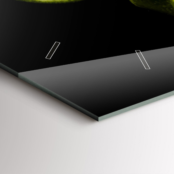 Ceas orizontale de perete din sticlă Limes