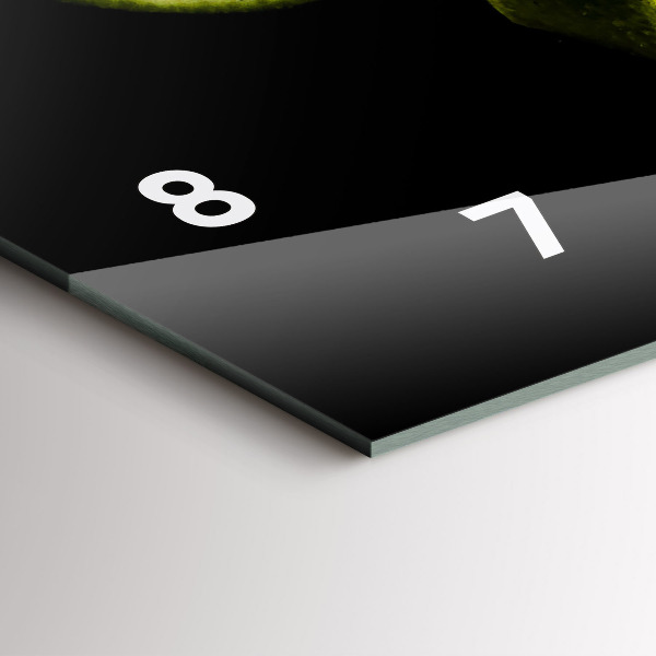 Ceas orizontale de perete din sticlă Limes