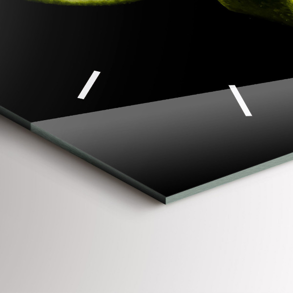 Ceas orizontale de perete din sticlă Limes