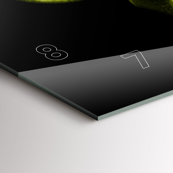 Ceas orizontale de perete din sticlă Limes