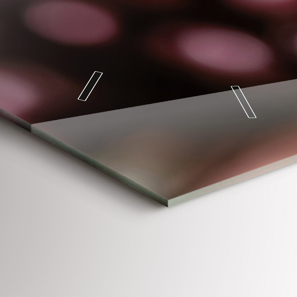 Ceas orizontale de perete din sticlă Un pahar de vin roșu