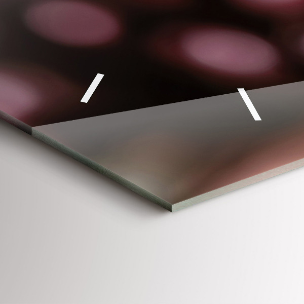 Ceas orizontale de perete din sticlă Un pahar de vin roșu