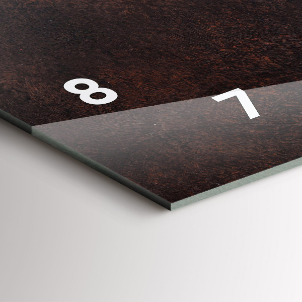 Ceas orizontale de perete din sticlă O ceașcă de cafea