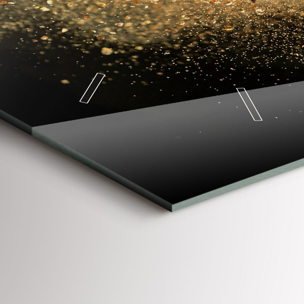 Ceas orizontale de perete din sticlă Condimentele vărsate