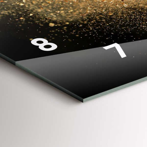 Ceas orizontale de perete din sticlă Condimentele vărsate