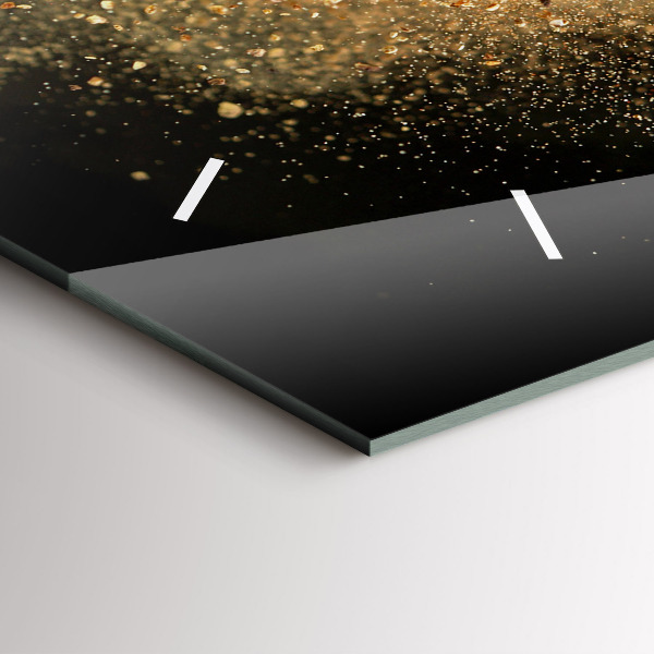 Ceas orizontale de perete din sticlă Condimentele vărsate