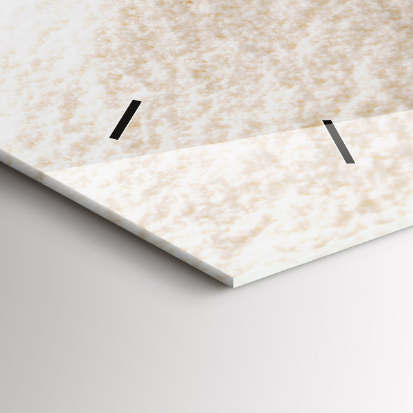 Ceas orizontale de perete din sticlă Făină