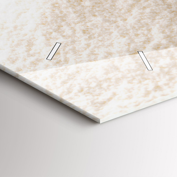 Ceas orizontale de perete din sticlă Făină