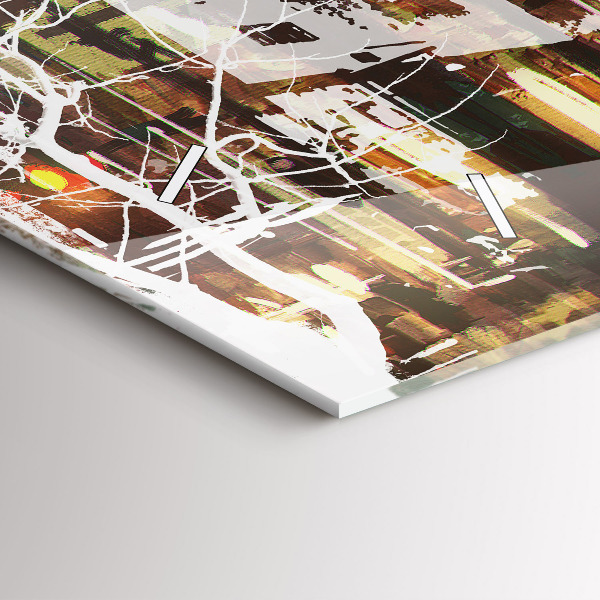 Ceas orizontale de perete din sticlă Orașul New York