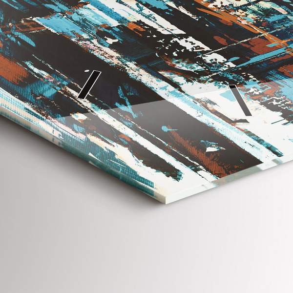 Ceas orizontale de perete din sticlă Arta stradală