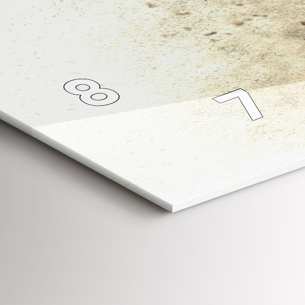 Ceas orizontale de perete din sticlă Oameni abstracti nisip