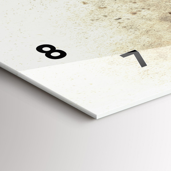 Ceas orizontale de perete din sticlă Oameni abstracti nisip