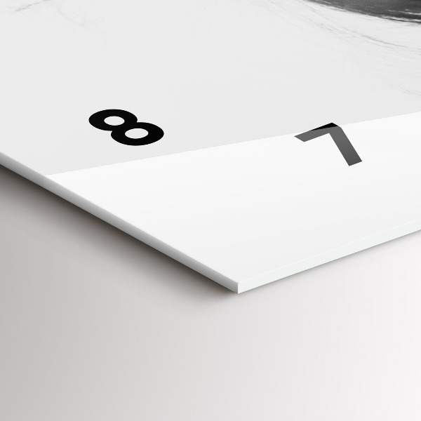 Ceas orizontale de perete din sticlă Sensibilitatea gândirii umane