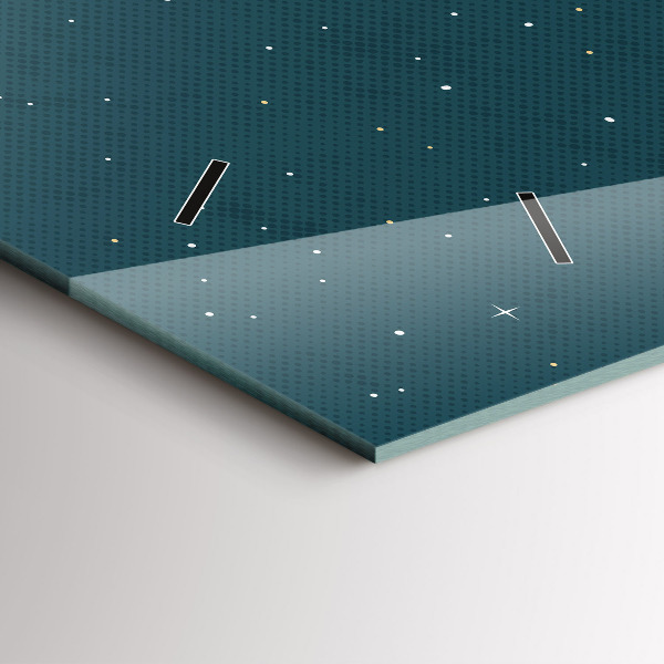 Ceas orizontale de perete din sticlă Imaginația copiilor