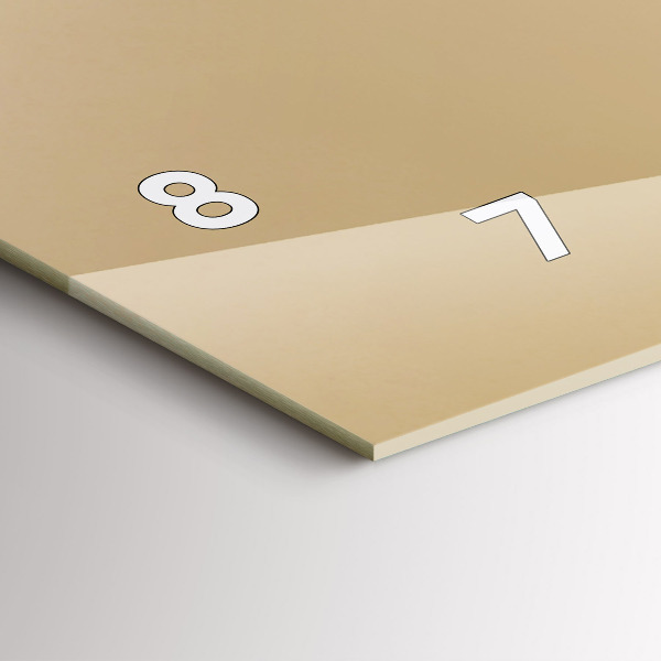 Ceas orizontale de perete din sticlă Bufniță - un semn de înțelepciune