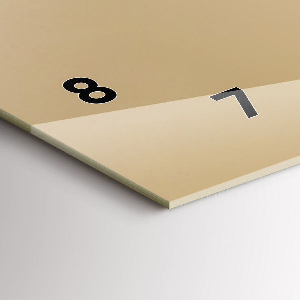 Ceas orizontale de perete din sticlă Bufniță - un semn de înțelepciune