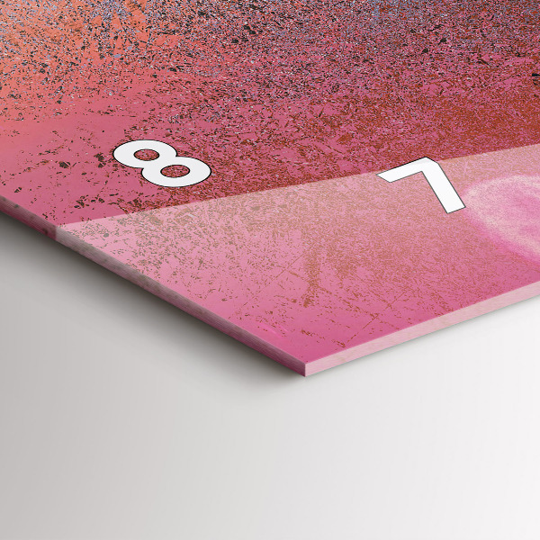 Ceas orizontale de perete din sticlă Ciberspațiul