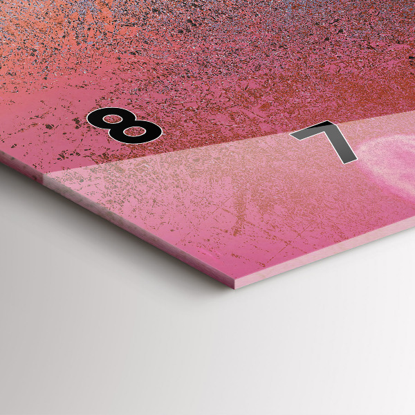 Ceas orizontale de perete din sticlă Ciberspațiul