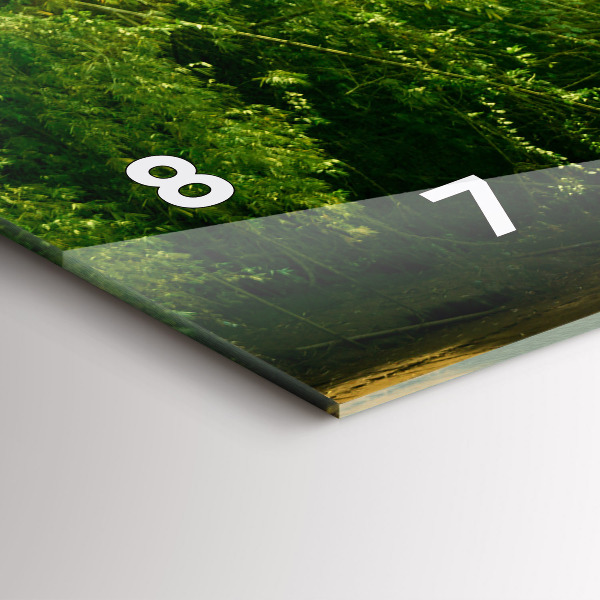 Ceas orizontale de perete din sticlă Natură pașnică