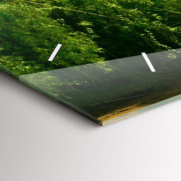 Ceas orizontale de perete din sticlă Natură pașnică