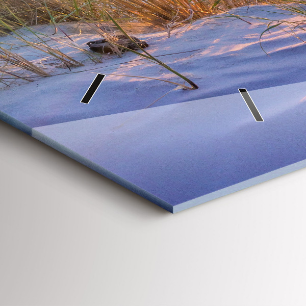 Ceas orizontale de perete din sticlă Marea însorită poloneză