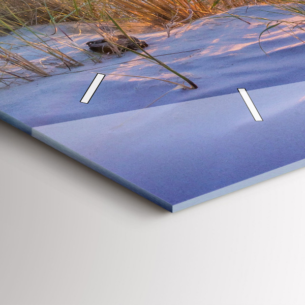 Ceas orizontale de perete din sticlă Marea însorită poloneză