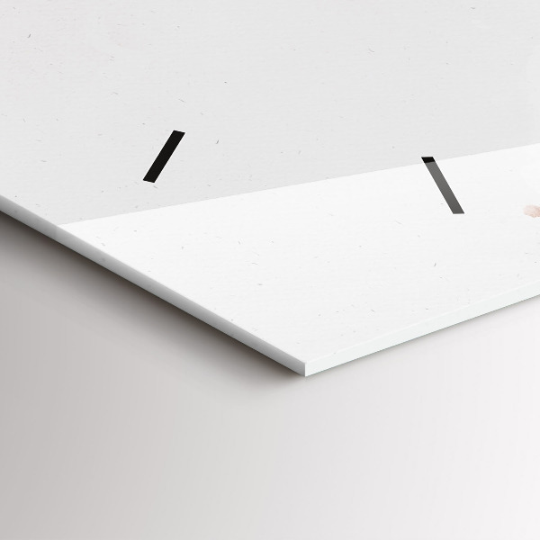 Ceas orizontale de perete din sticlă Vizualizare chitara