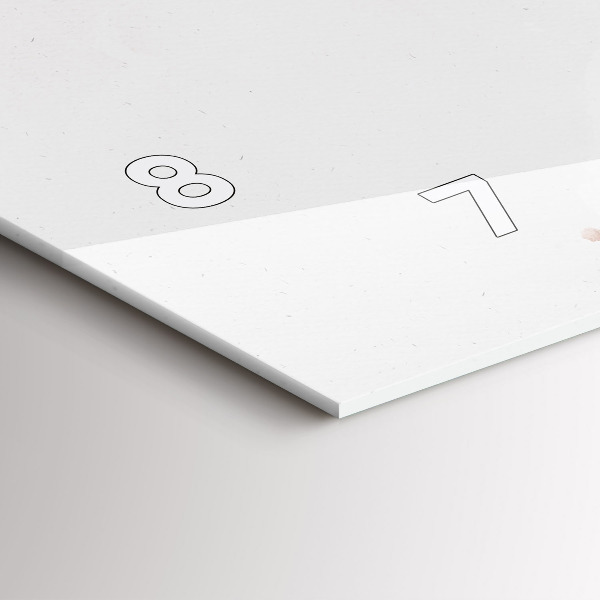 Ceas orizontale de perete din sticlă Vizualizare chitara