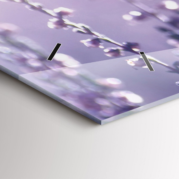 Ceas orizontale de perete din sticlă Abstracția