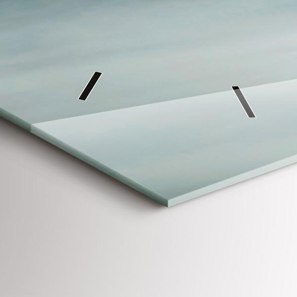 Ceas orizontale de perete din sticlă Stilul motor Adrenalina