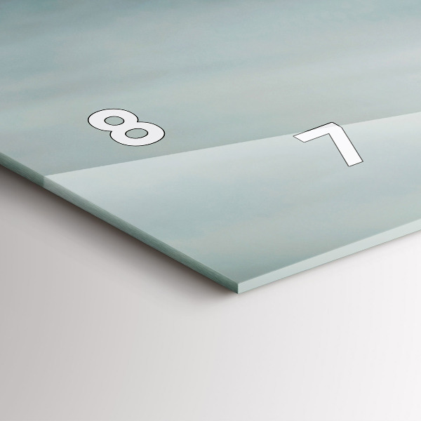 Ceas orizontale de perete din sticlă Stilul motor Adrenalina