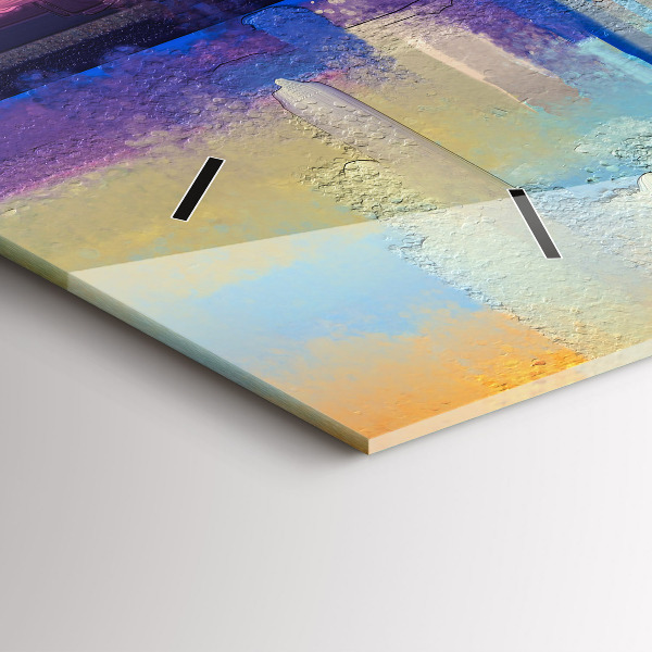 Ceas orizontale de perete din sticlă Peisaj marin