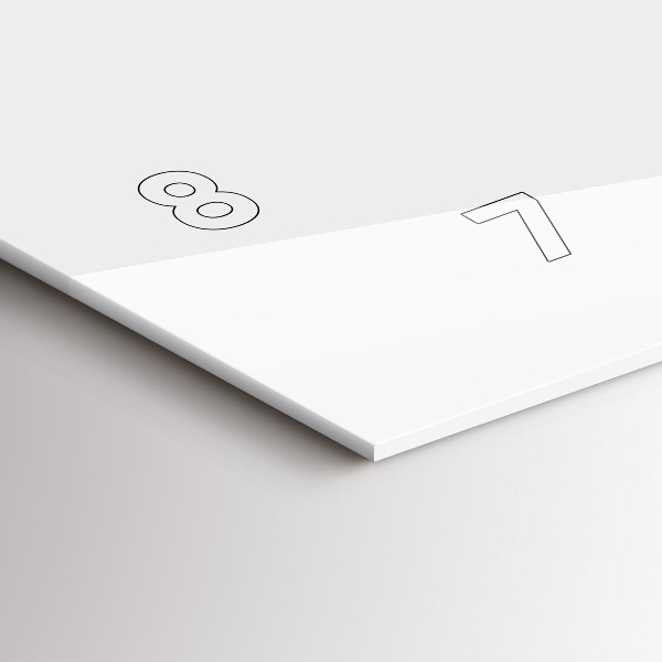 Ceas orizontale de perete din sticlă Profil de cal pictat