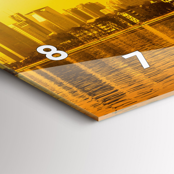 Ceas orizontale de perete din sticlă Râul Zhujiang China