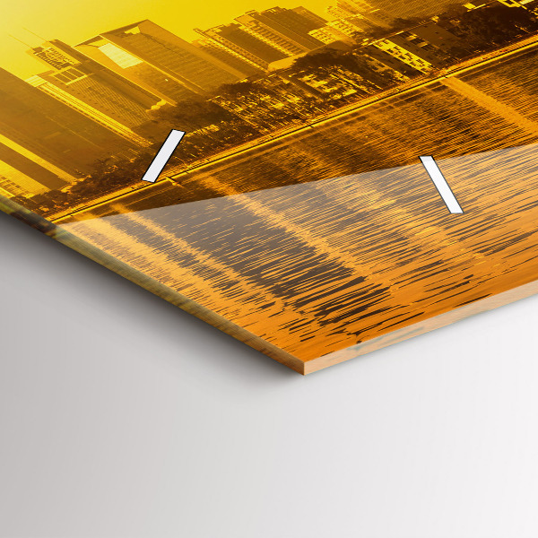 Ceas orizontale de perete din sticlă Râul Zhujiang China