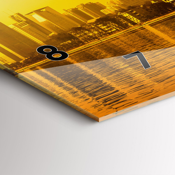 Ceas orizontale de perete din sticlă Râul Zhujiang China