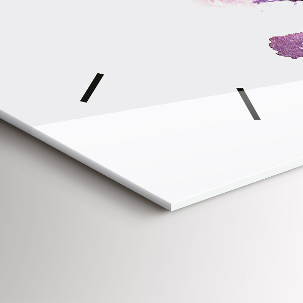 Ceas orizontale de perete din sticlă Peisaj tropical