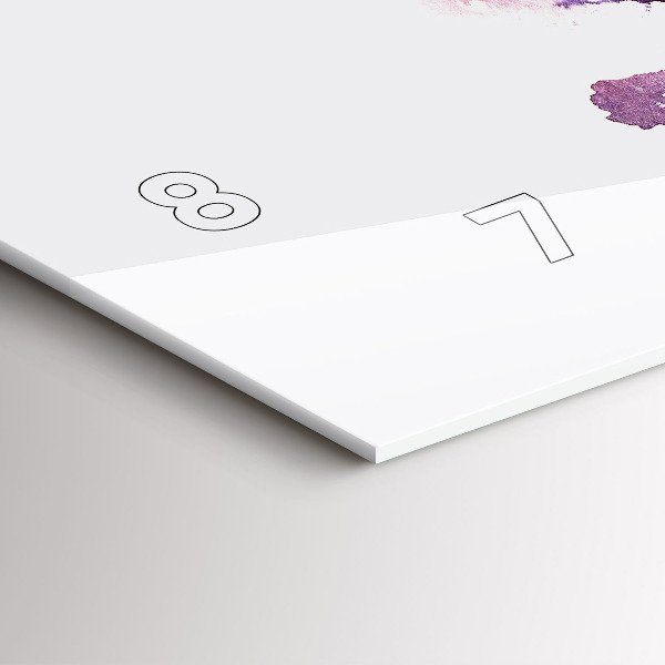 Ceas orizontale de perete din sticlă Peisaj tropical