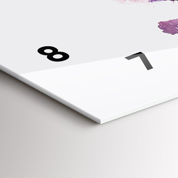 Ceas orizontale de perete din sticlă Peisaj tropical