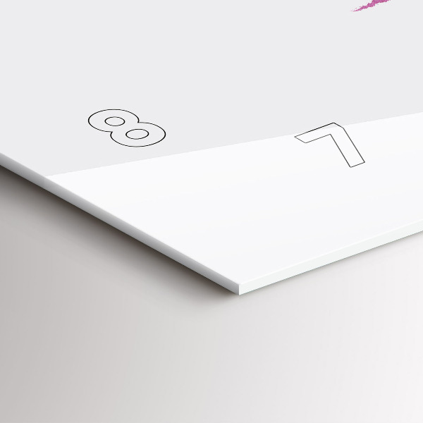 Ceas orizontale de perete din sticlă Ilustrație de alergător