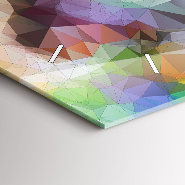 Ceas orizontale de perete din sticlă Ochiul uman colorat