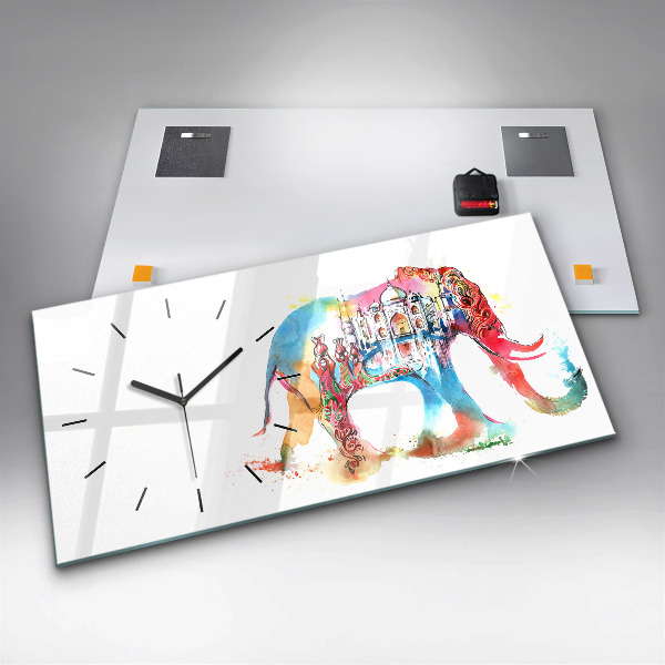 Ceas orizontale de perete din sticlă cultura indiană