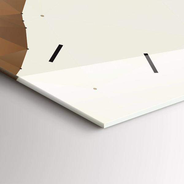 Ceas orizontale de perete din sticlă Crearea lui Adam