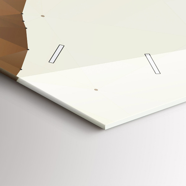 Ceas orizontale de perete din sticlă Crearea lui Adam