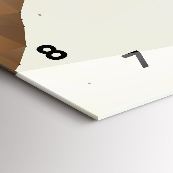 Ceas orizontale de perete din sticlă Crearea lui Adam