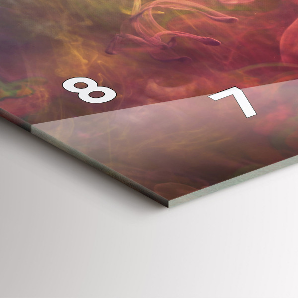 Ceas orizontale de perete din sticlă Portretul unei femei